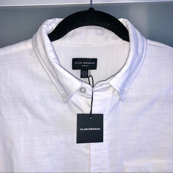 BNW Club Monaco Oxford Cotton Button Down Shirt